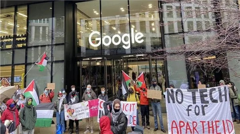 موظفو جوجل يتظاهرون احتجاجا على "مشروع نيمبوس" مع الاحتلال